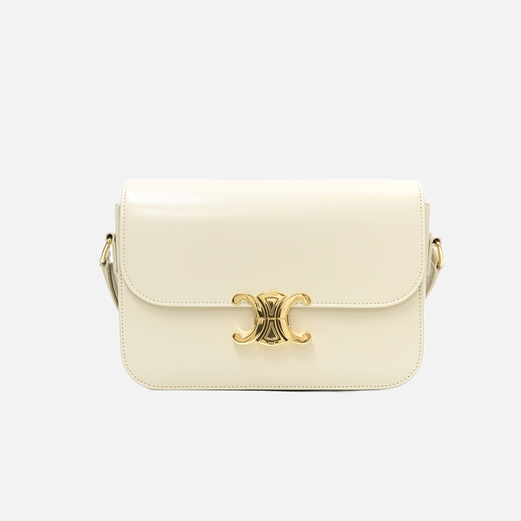 셀린느 샤이니 카프스킨 클래식 트리옹프백 옐로우