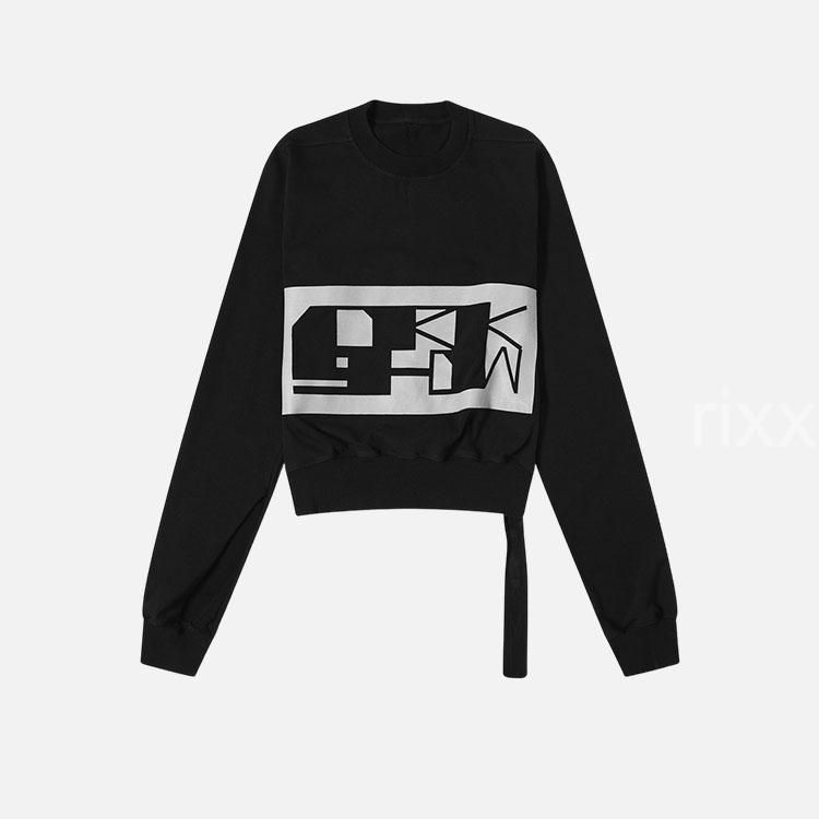 릭 오웬스 다크쉐도우 크롭 스웨트셔츠