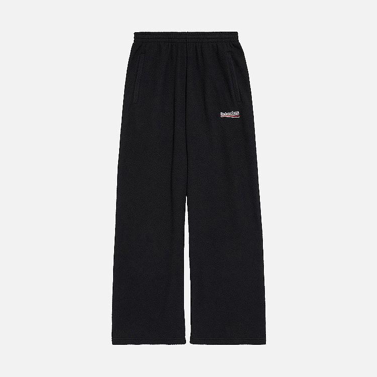 발렌시아가 로고 자수 트랙 팬츠