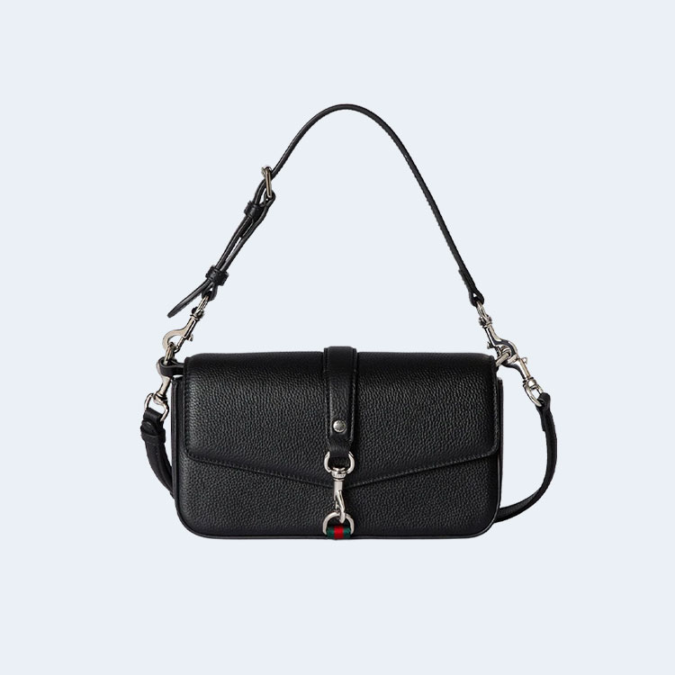 구찌 스몰 크로스바디 백 후크 클로저 블랙