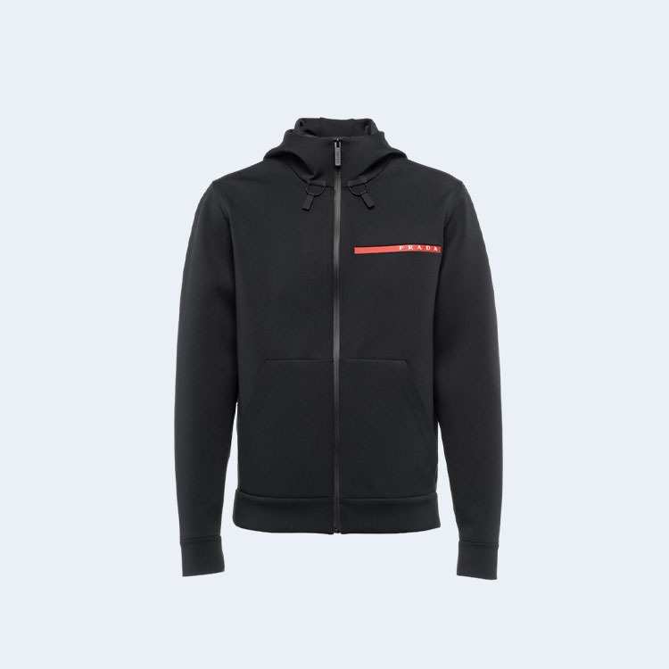 프라다 테크니컬 하이넥 집업