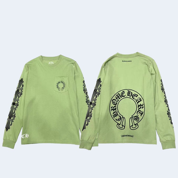 크롬하츠 클래식 홀스슈 로고 롱 슬리브 티셔츠