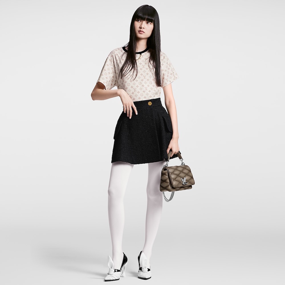 루이비통 드롭 숄더 슬리브 티셔츠