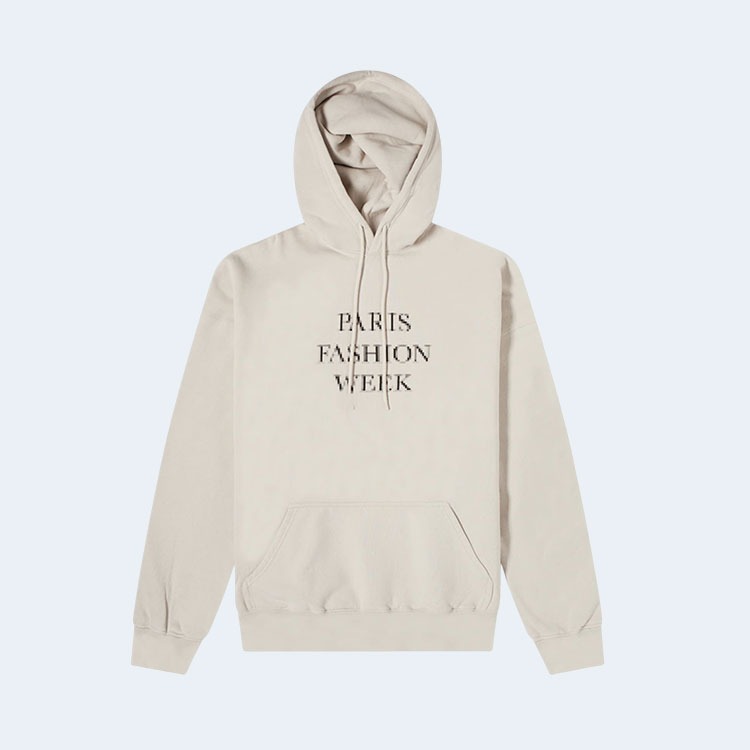 발렌시아가 파리 패션위크 팝오버 후디