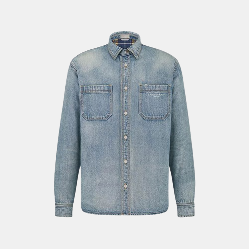디올 투포켓 데님 셔츠