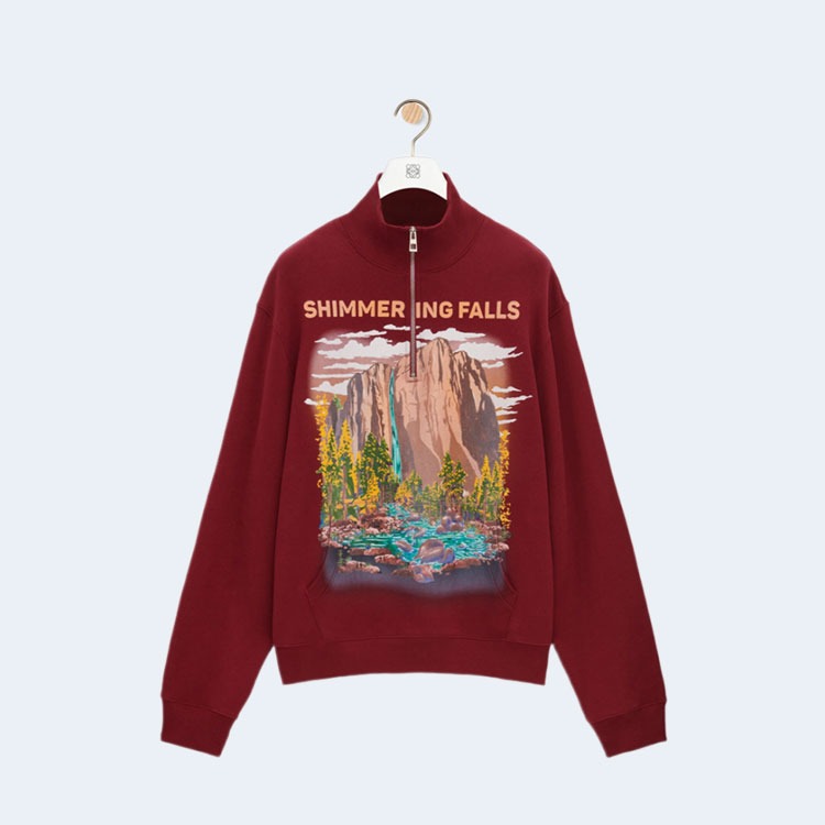 로에베 집업 스웨트셔츠