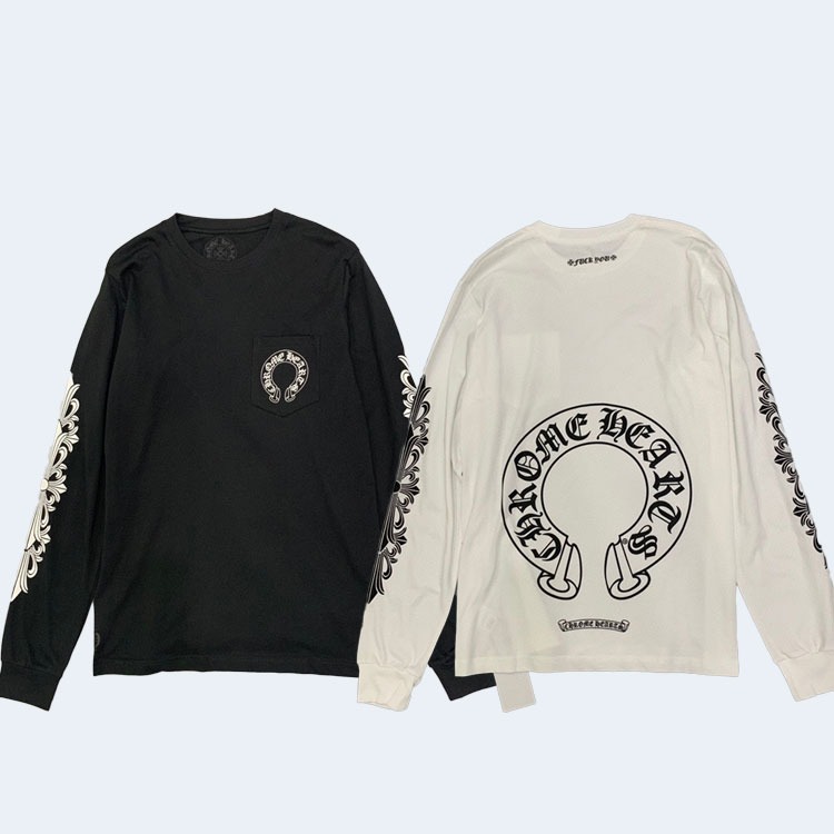 크롬하츠 홀스슈 롱 슬리브 티셔츠(2color)