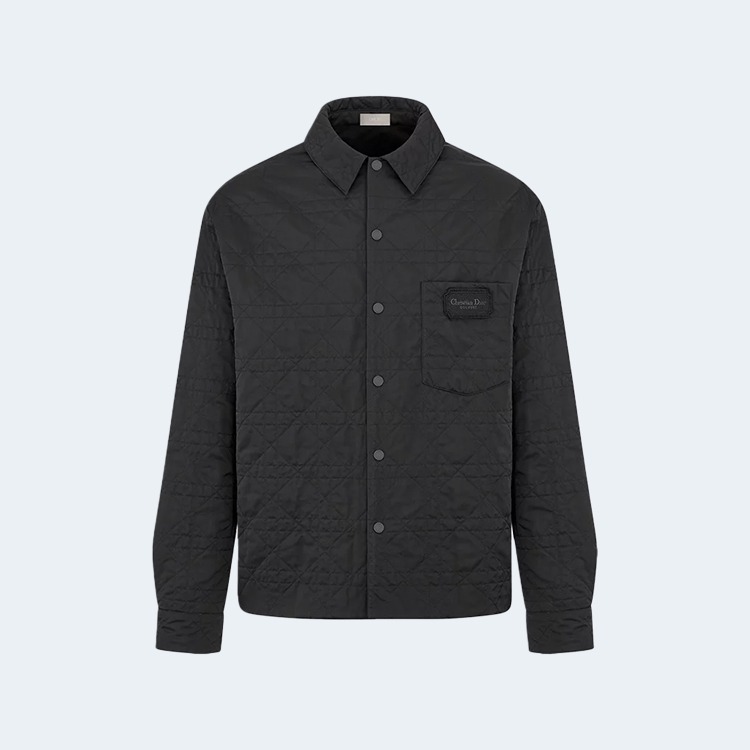 디올 까나쥬 오버셔츠 블루 테크니컬 셔츠