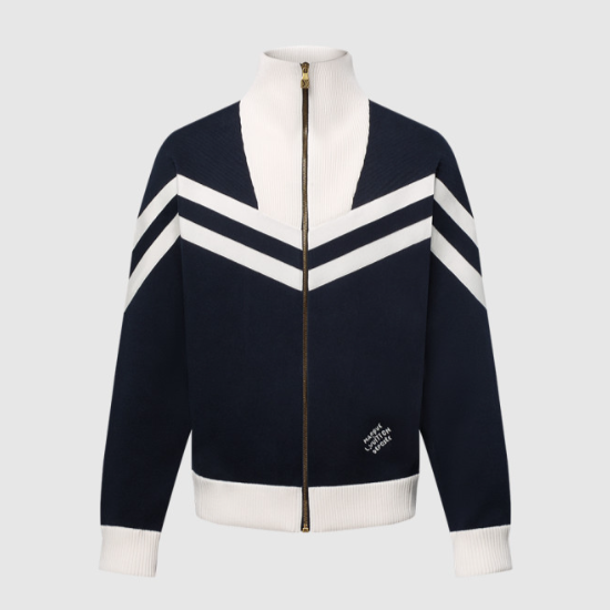 루이비통 니티드 코튼 세일러 블루종