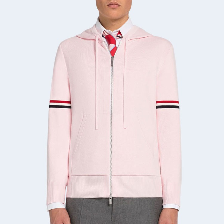 톰브라운 코튼 밀라노 암밴드 후디 