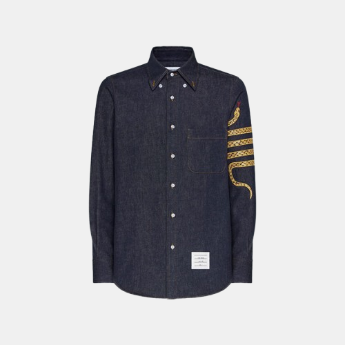 톰브라운 루나 뉴 이어 이지핏 데님 셔츠 자켓