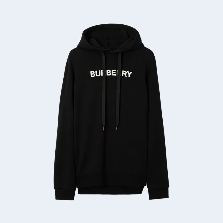 버버리 로고 코튼 후디