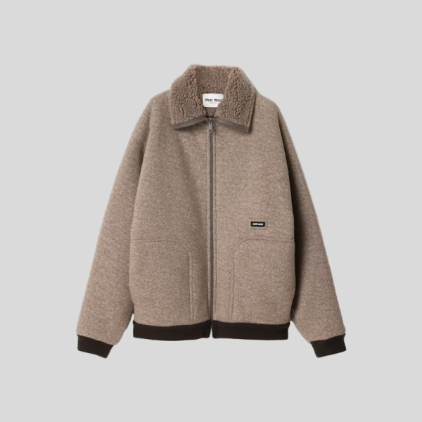 미우미우 코튼 플리스 집업 블루종 자켓