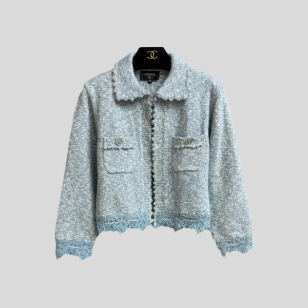 샤넬 레이스 패턴 가디건