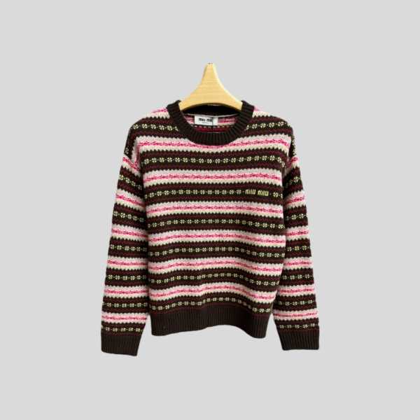 미우미우 페어 아일 스웨터