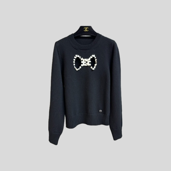샤넬 리본 스웨터