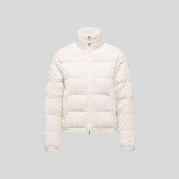 몽클레어 패딩 울 & 코튼 집업 가디건