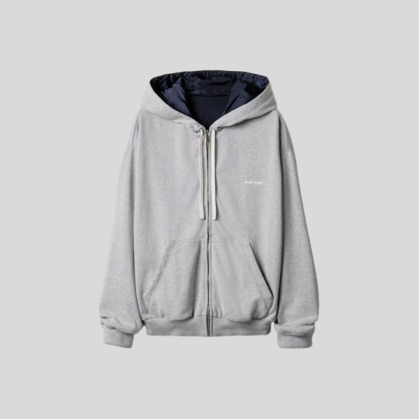 미우미우 저지 및 테크니컬 퐁제 블루종 자켓(2color)