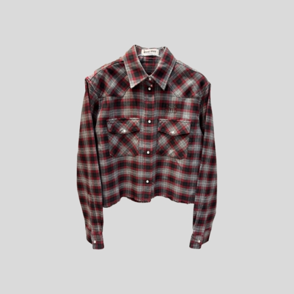 타탄 패치워크 셔츠, 스커트