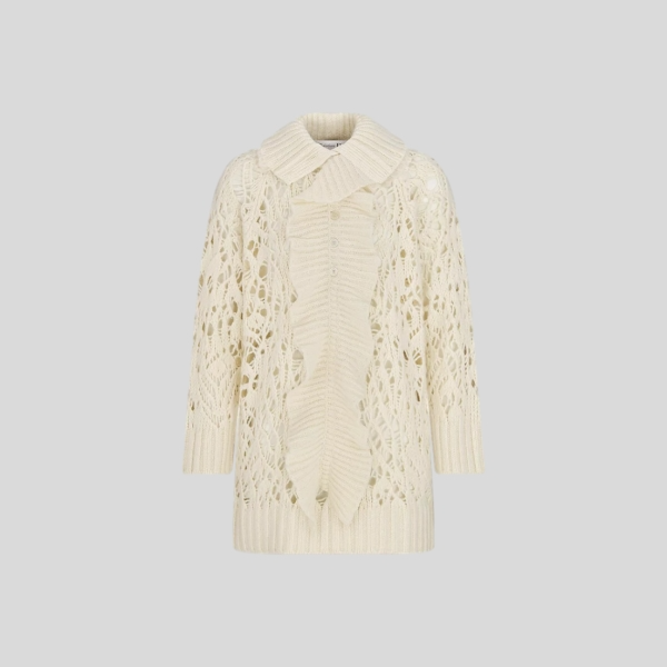 디올 스웨터 & 탈착식 루싱 칼라