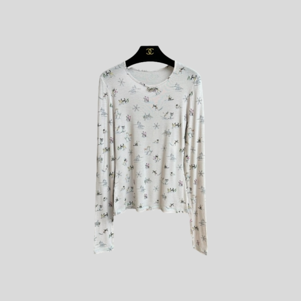 샤넬 스키 베이스 레이어 긴팔