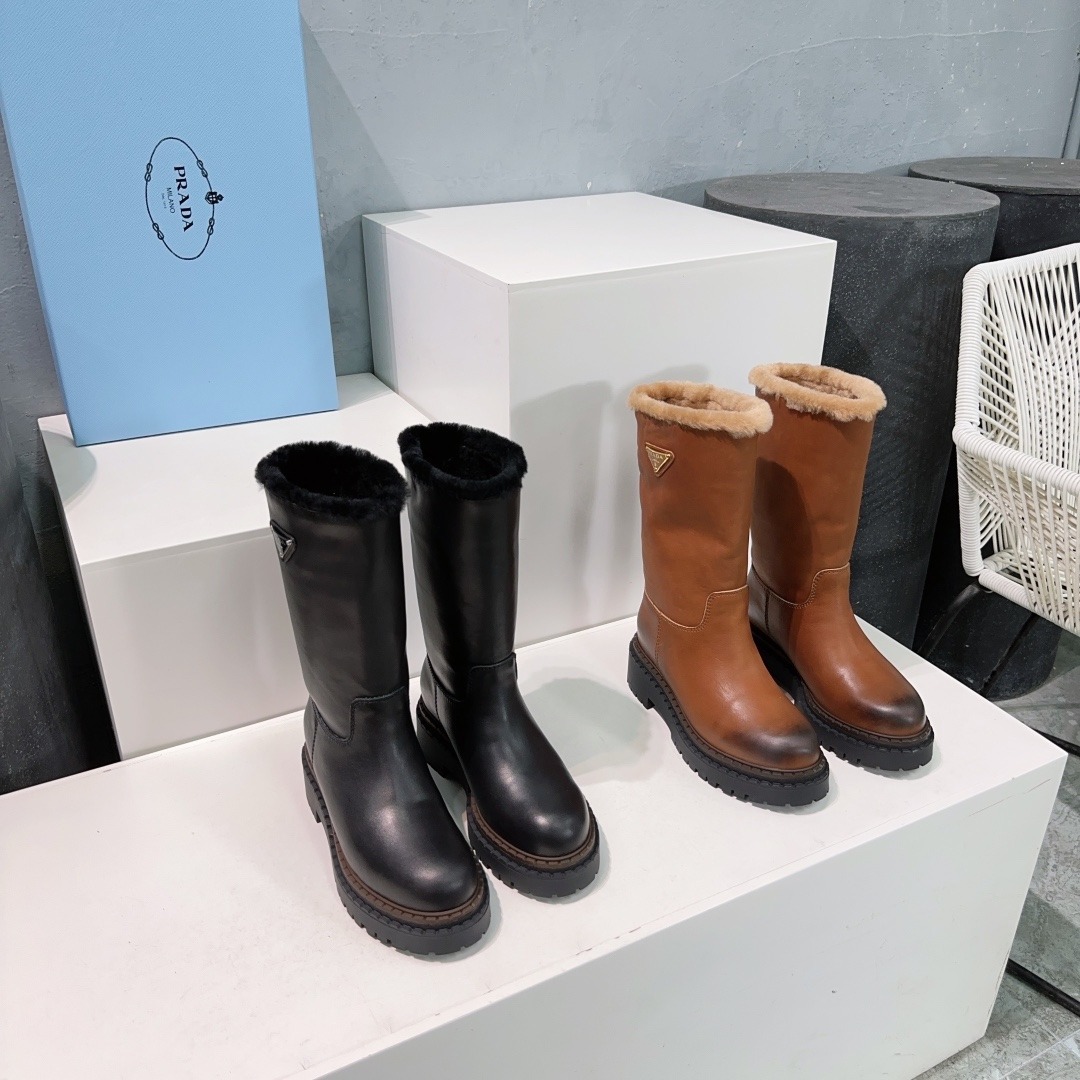 프*다 25ss 신상 클래식 통굽 스노우 부츠