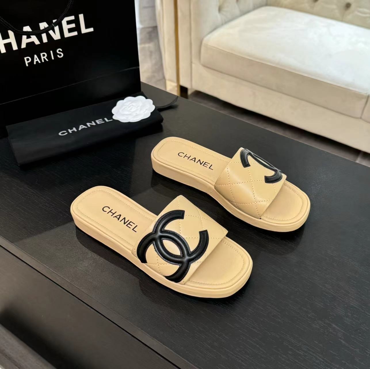 샤* 클래식 빈티지 슬리퍼