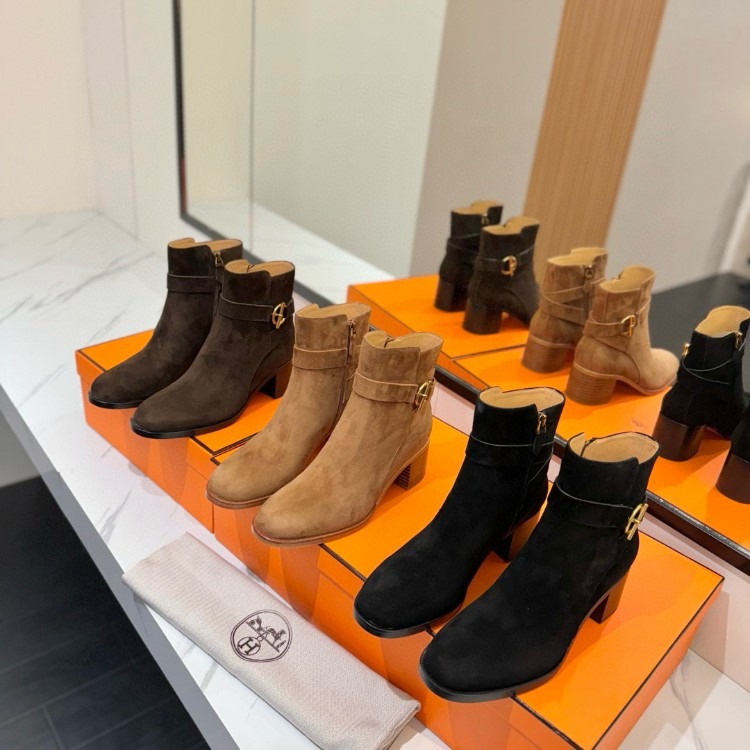 에르메스 Jill 60 앵클 부츠