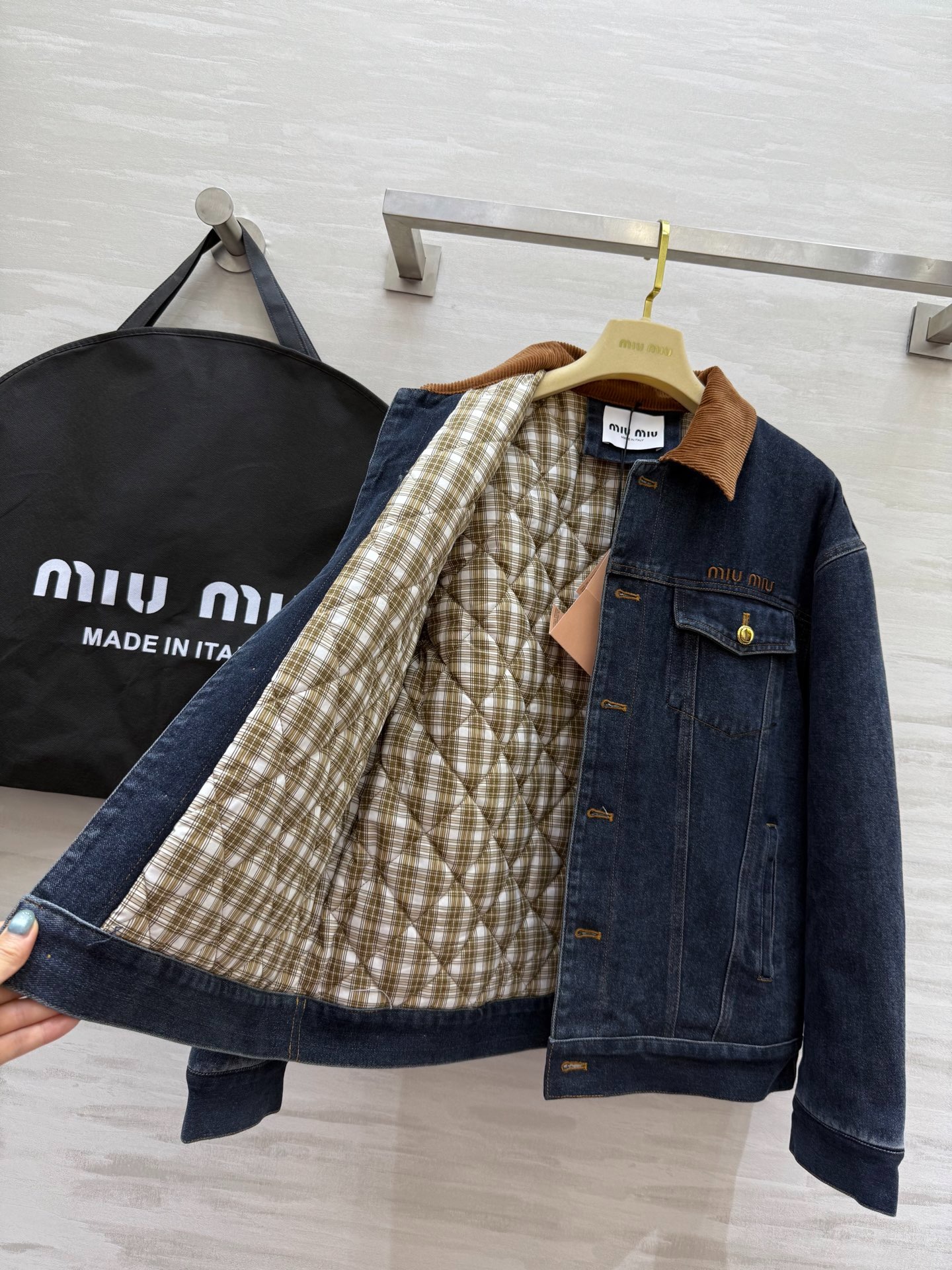 미*미* 신상 패딩 데님 코듀로이 터틀넥 자켓