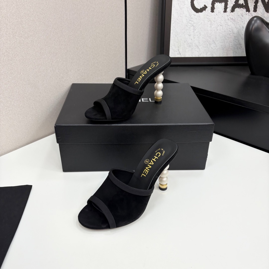 샤* 25 진주 뮬 샌들