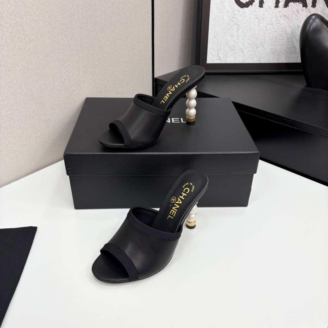 샤* 25 진주 뮬 샌들