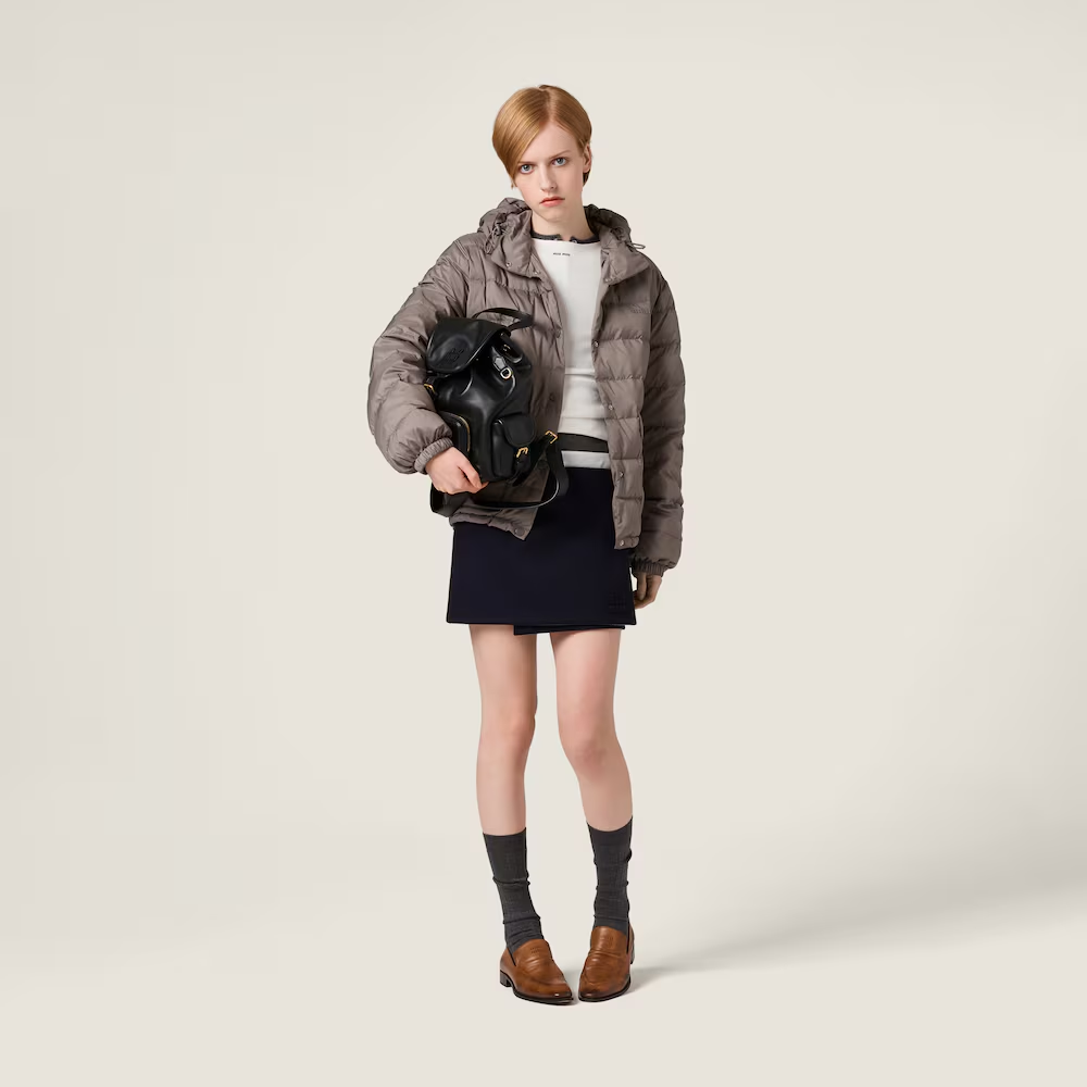 미우미우 테크니컬 퐁제 다운 자켓