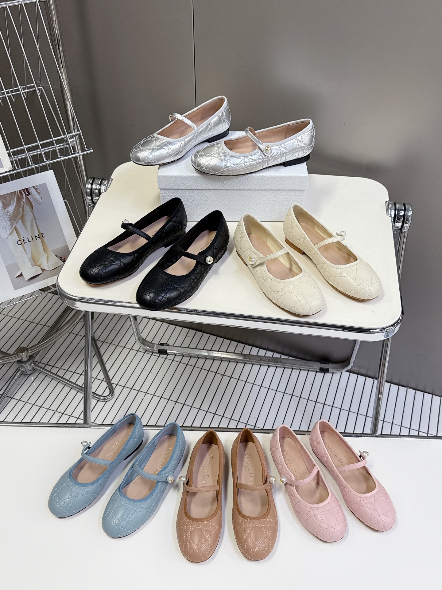 디* 클래식 진주 메리제인 슈즈