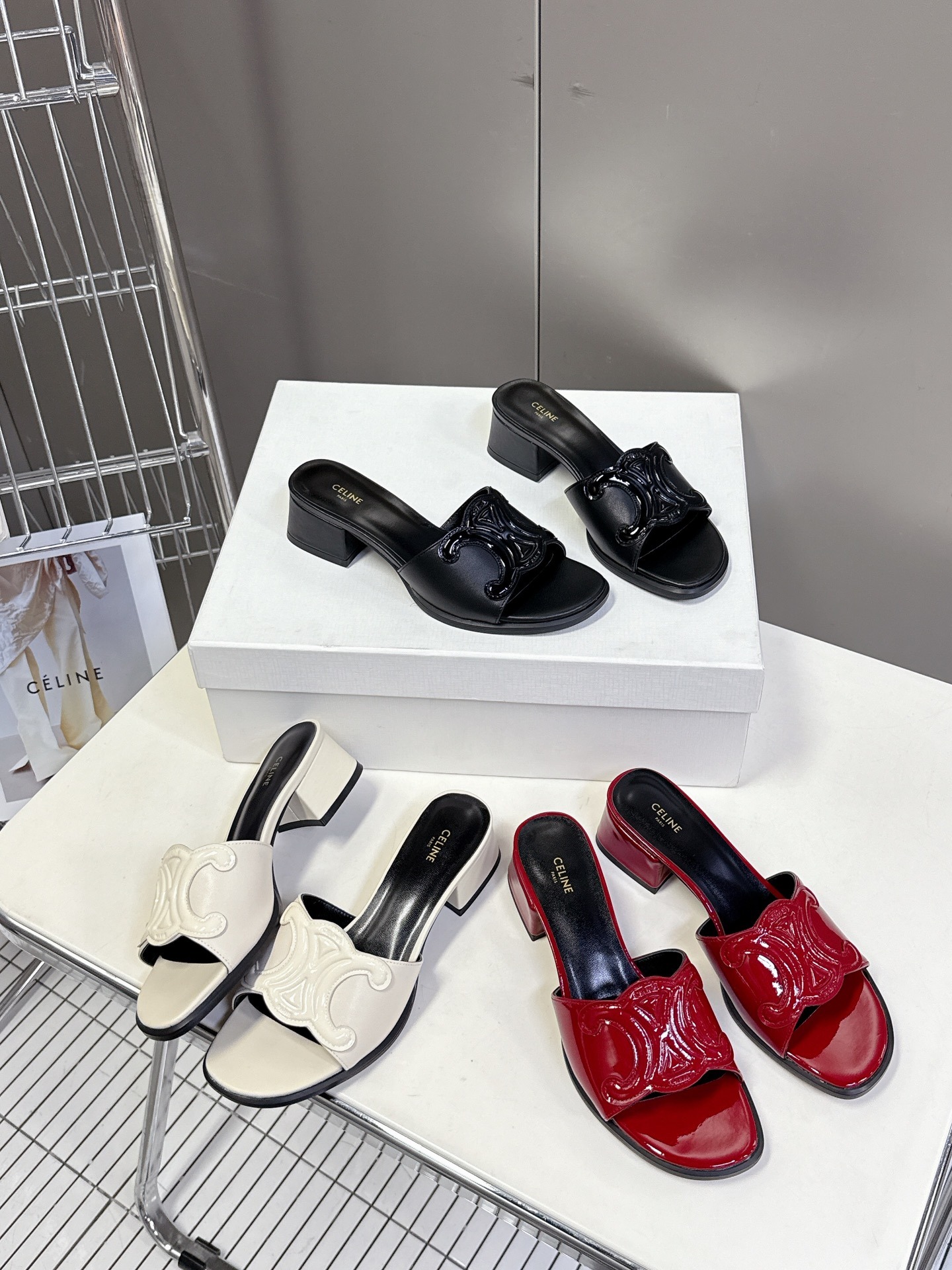 셀*느 봄여름 신상 통굽 뮬러 슈즈