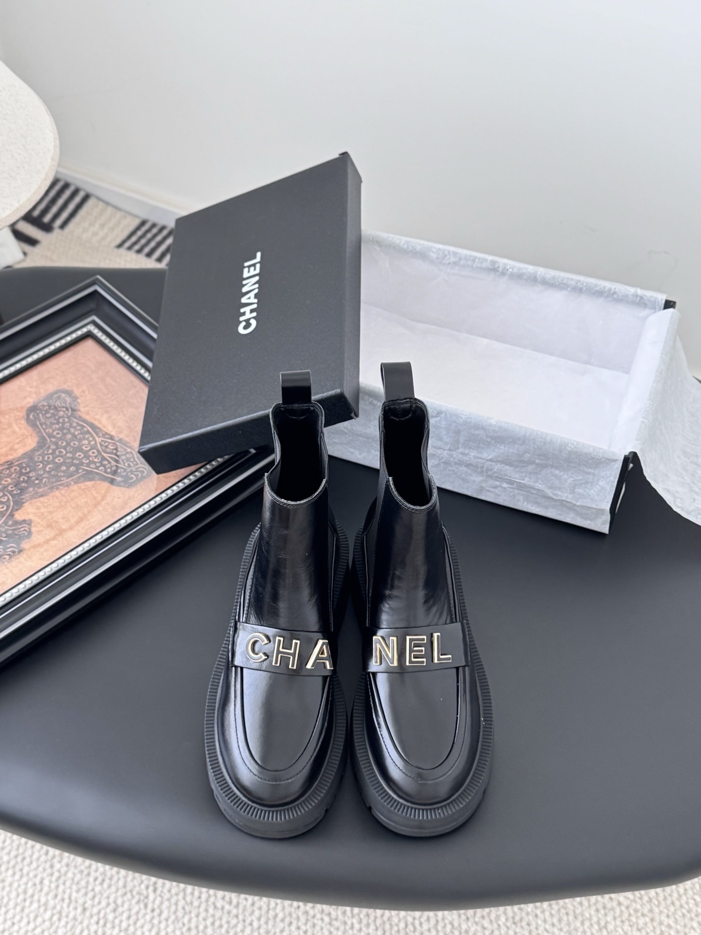 샤* 25B 가을/겨울 고급 핸드메이드 앵클부츠