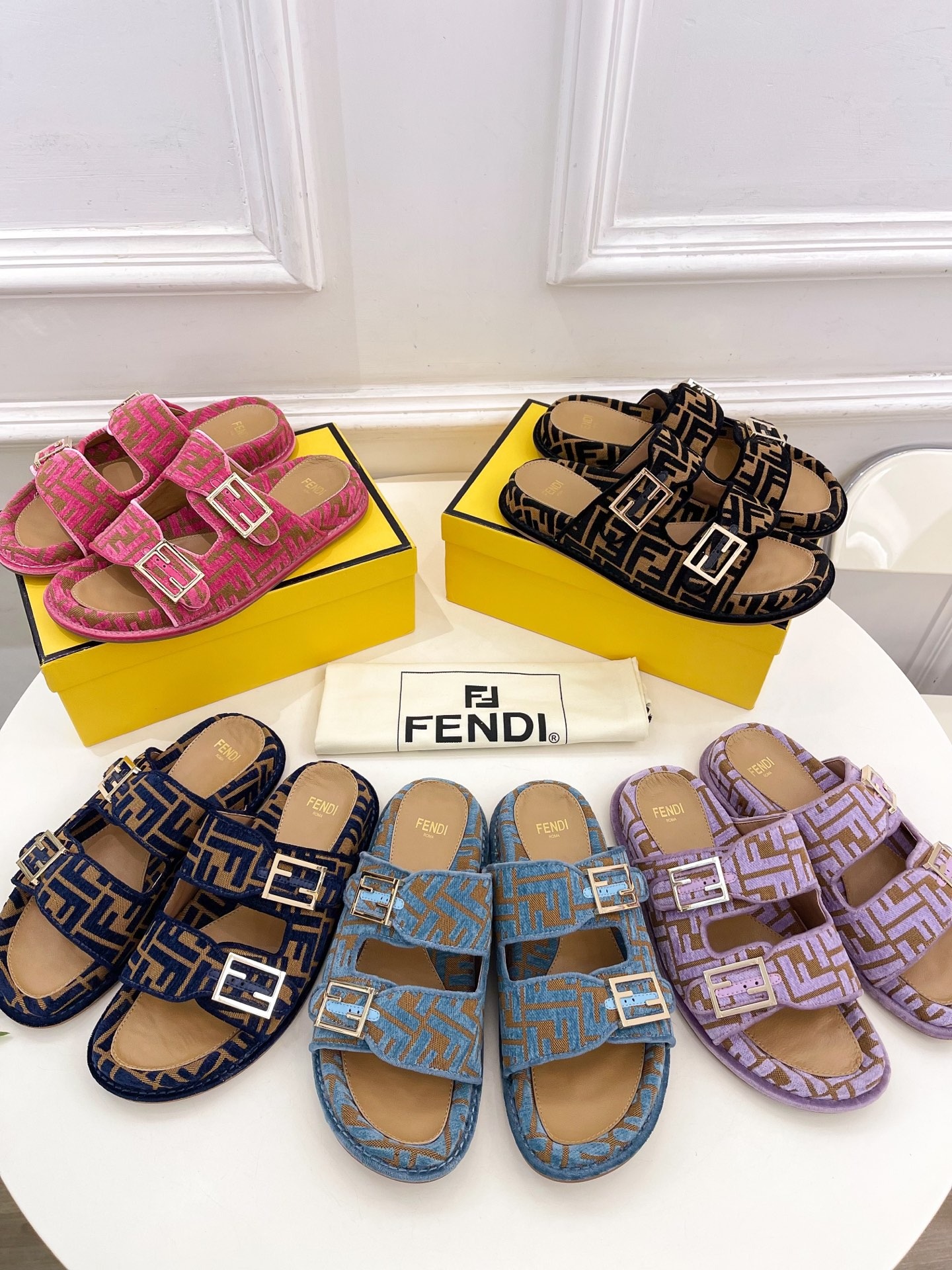 펜* 25 신상 더블 플랫 슬리퍼