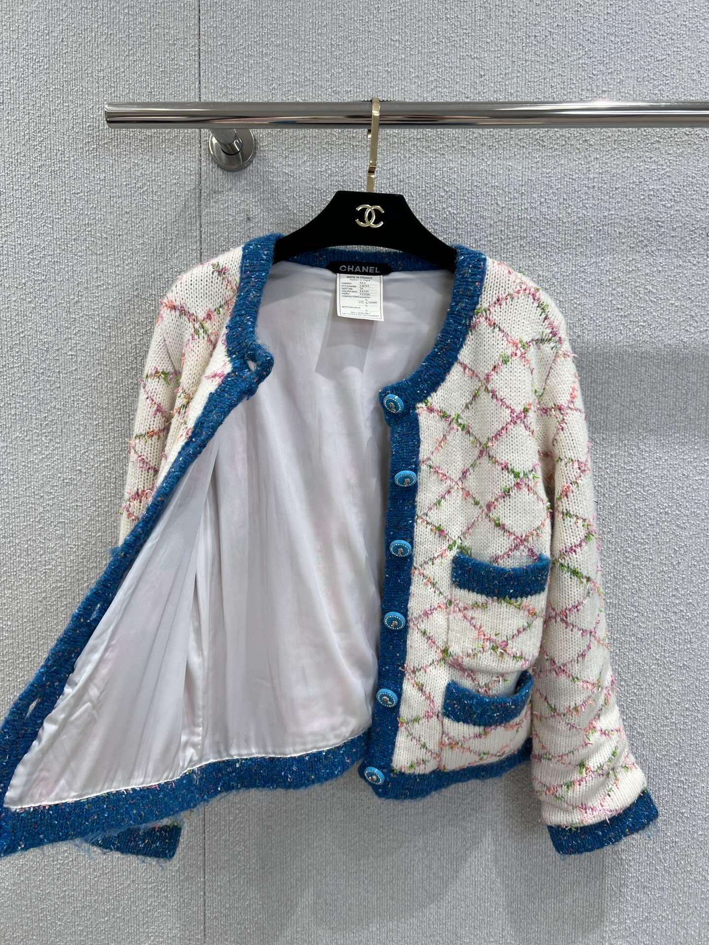 샤* 신상 체크 니트 카디건