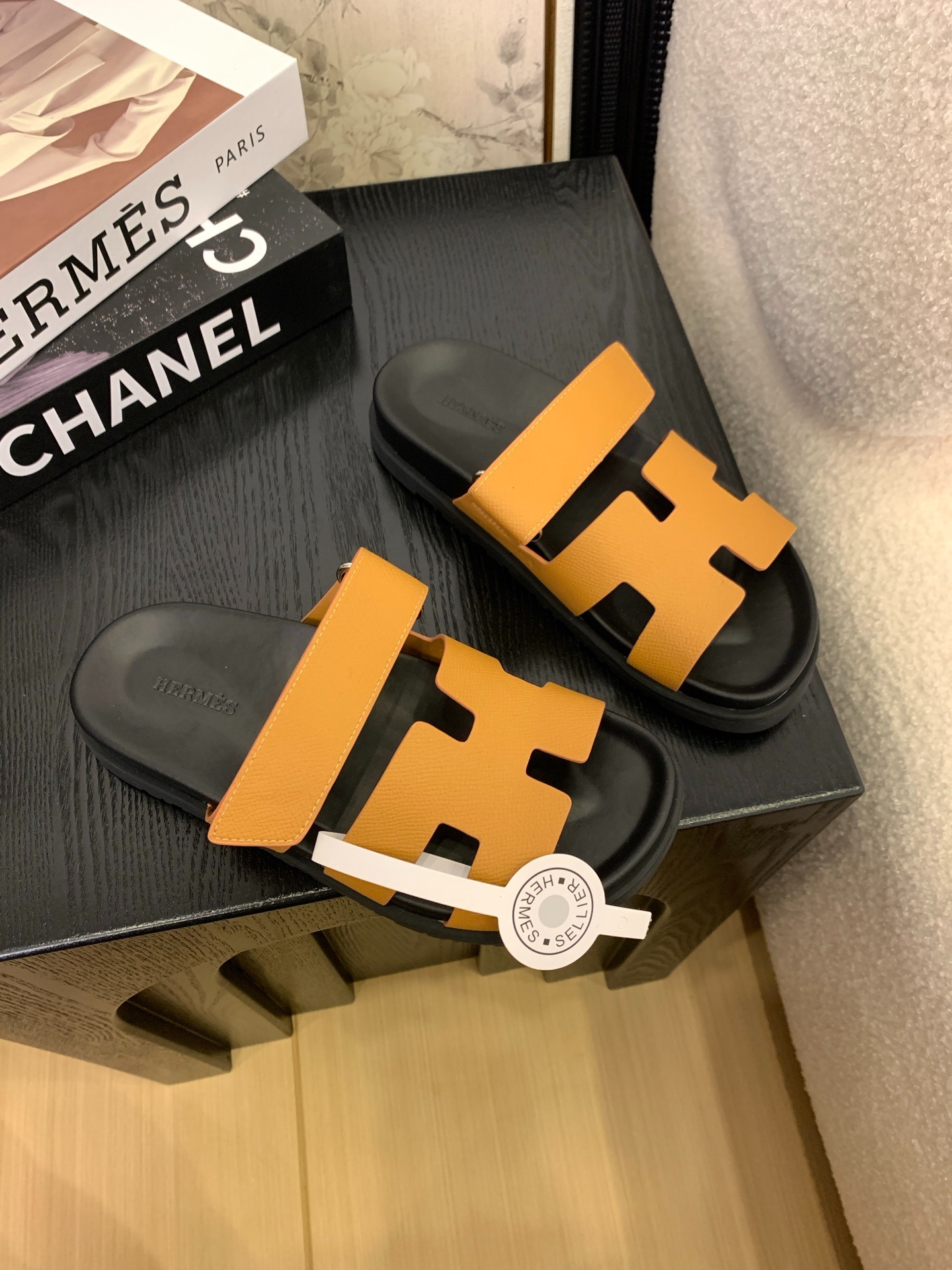 에*메스 레트로 벨크로 슬리퍼