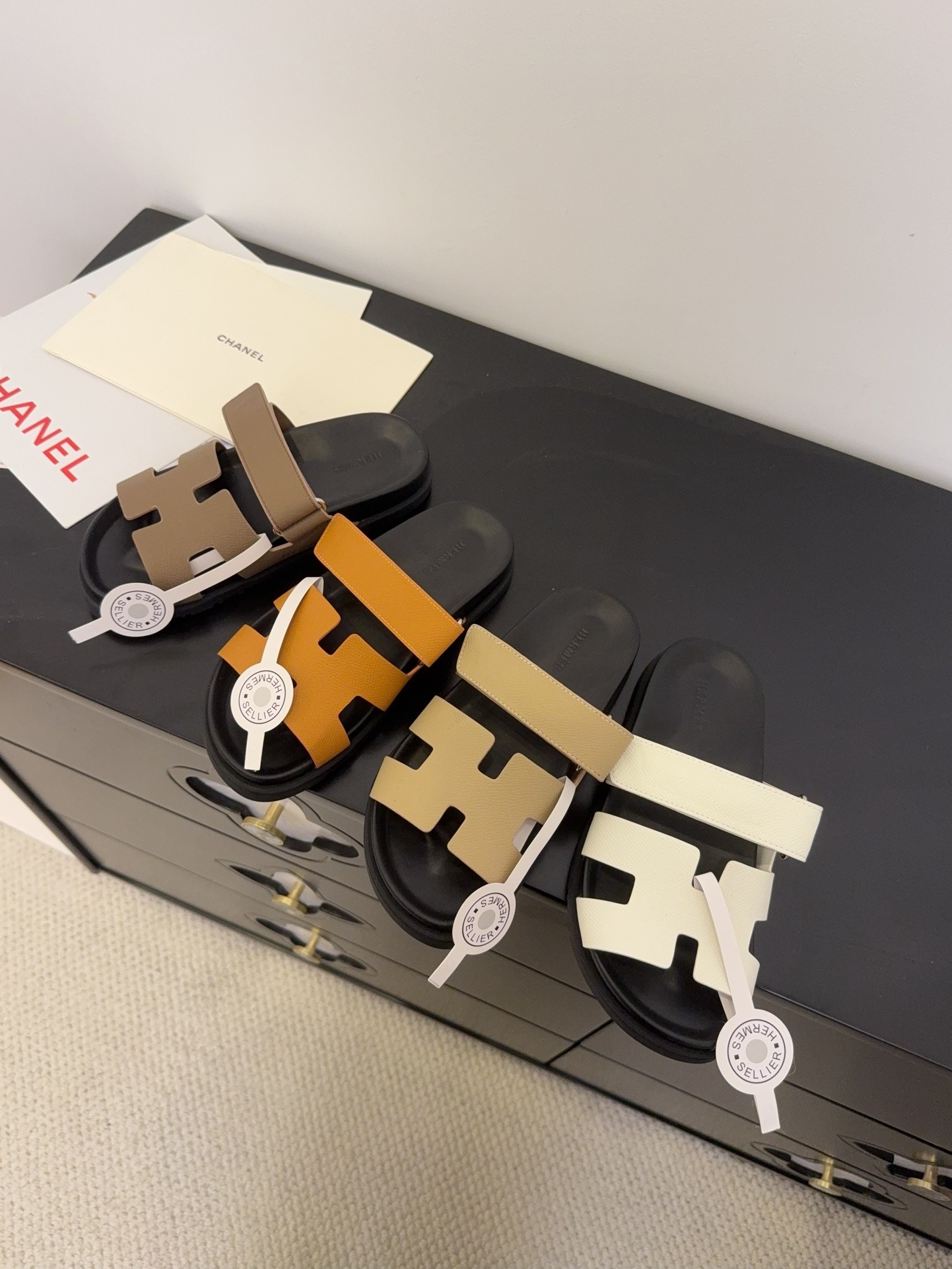 에*메스 레트로 벨크로 슬리퍼