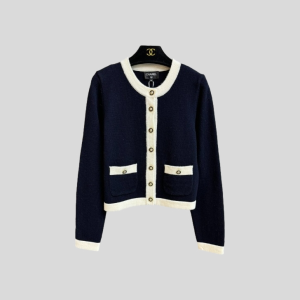 샤넬 블록 가디건