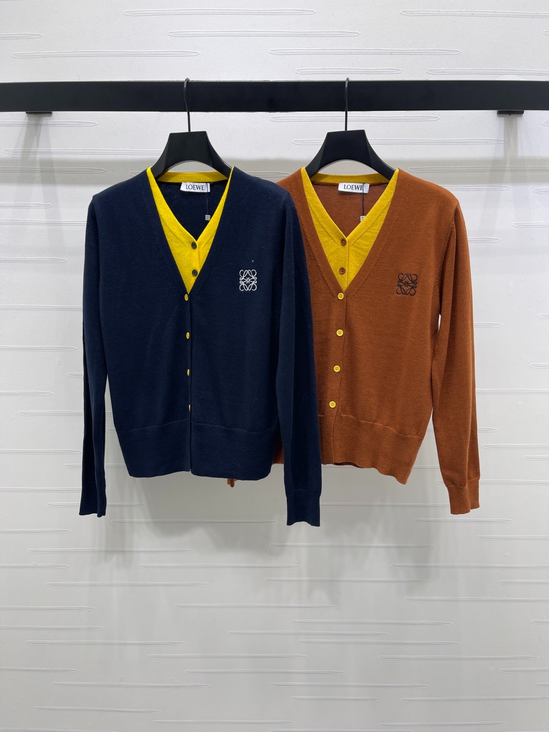 로*베 25 신상 페이크 니트 카디건