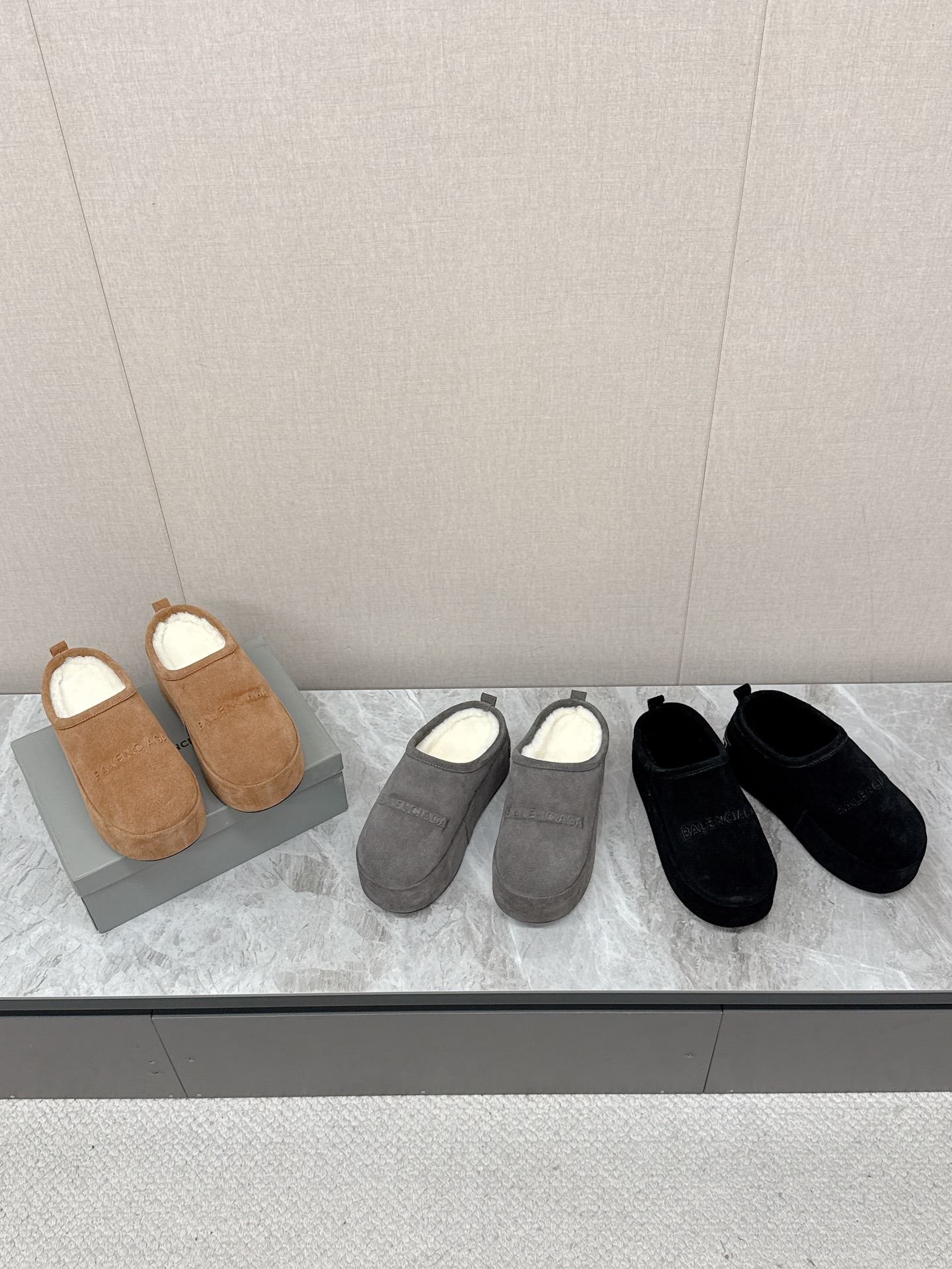 발*시아가 신상 통굽털 슬리퍼