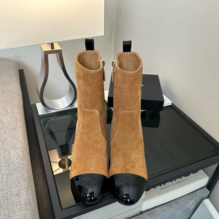 샤넬 스웨이드 롱부츠