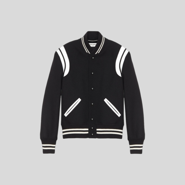 생로랑 울 테디 자켓