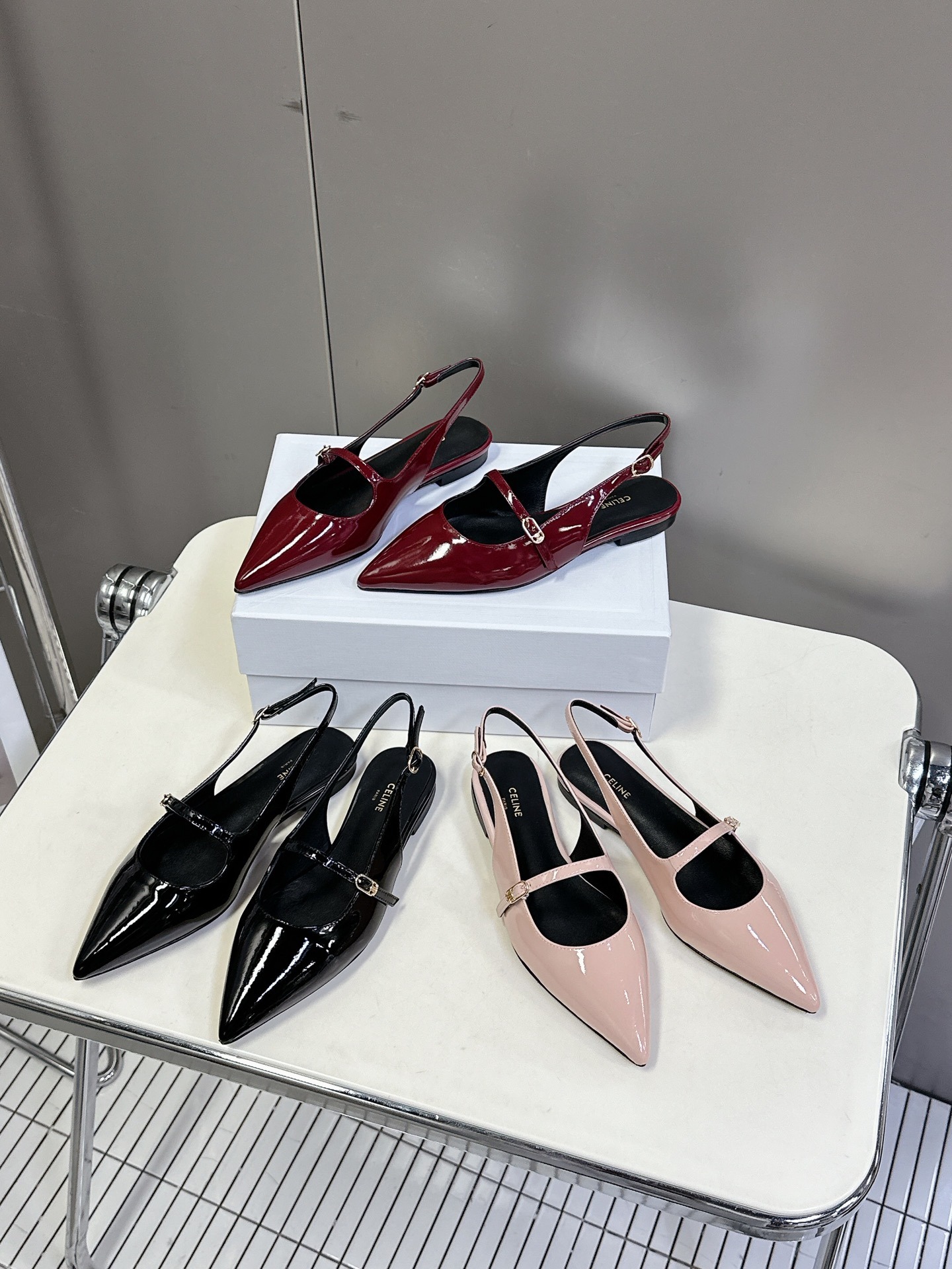 셀*느 여름 신상 백플랫 슈즈