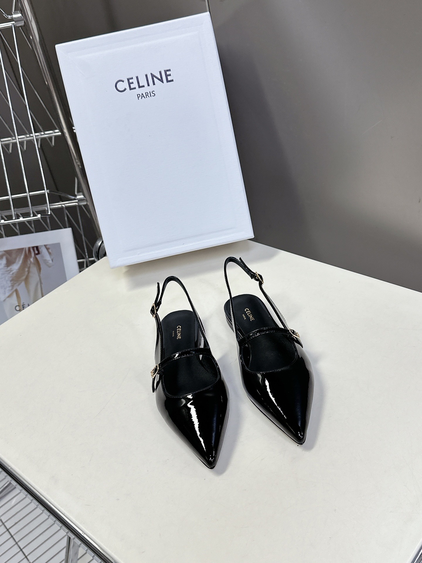 셀*느 여름 신상 백플랫 슈즈