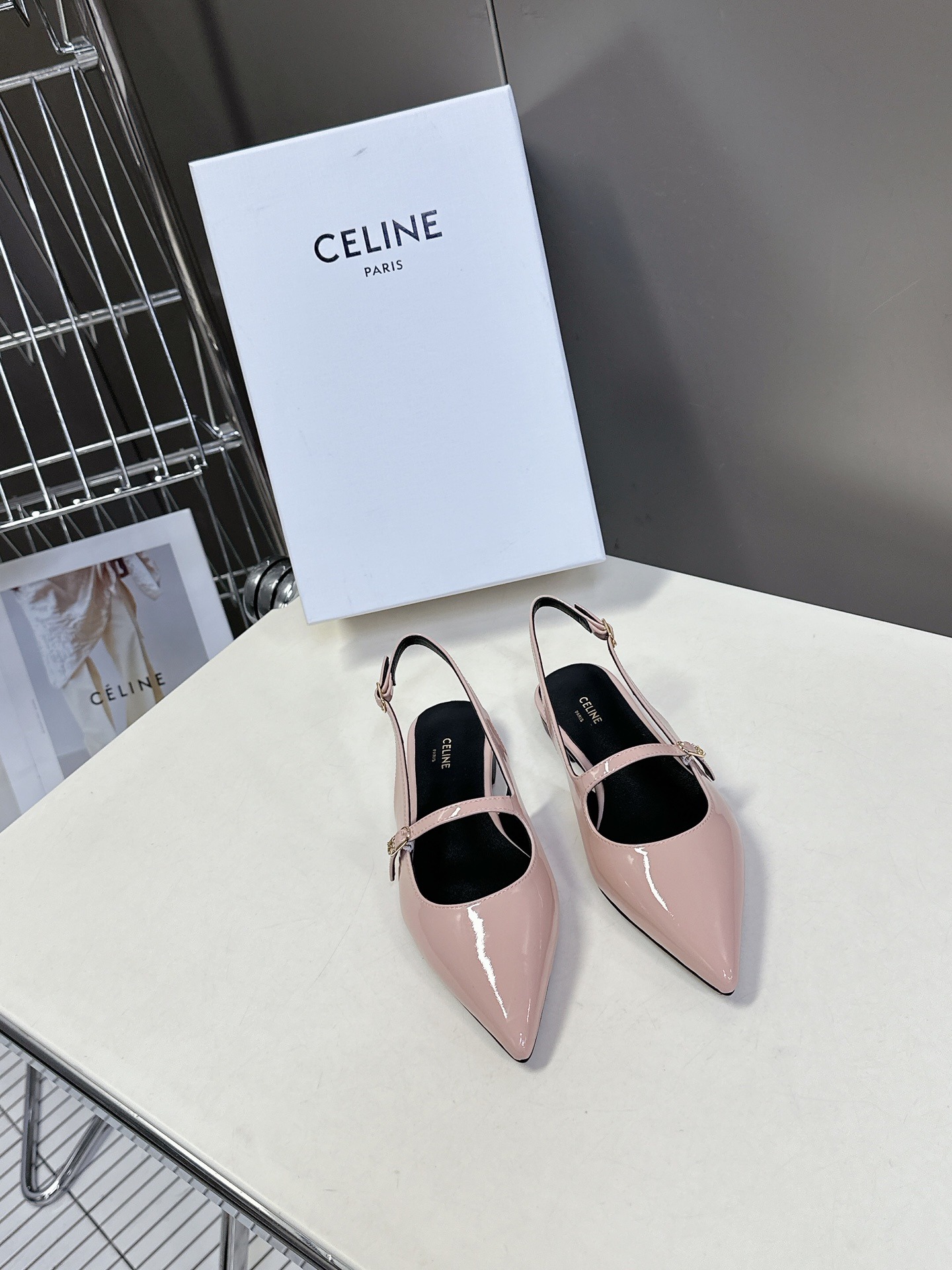 셀*느 여름 신상 백플랫 슈즈