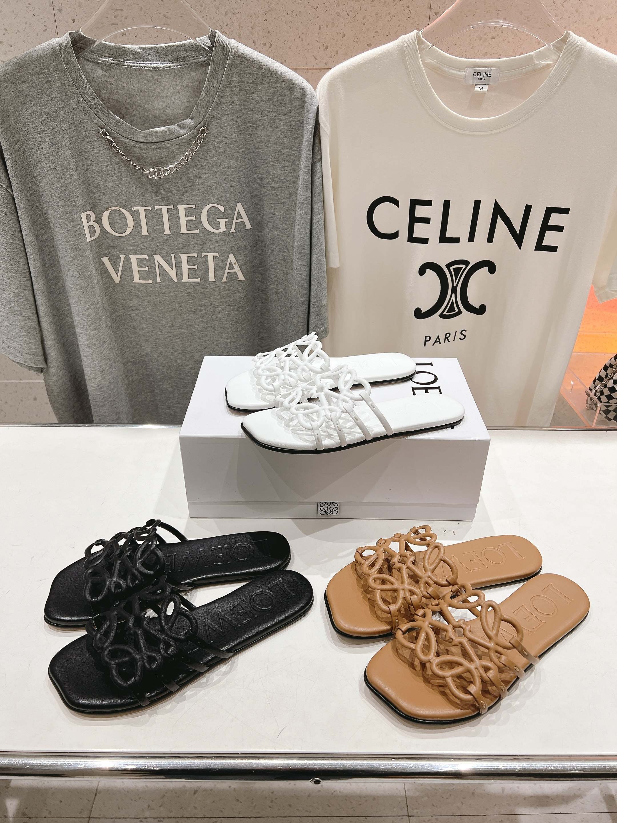 로*베 25/ss 신상 빈티지 플랫 비치 슬리퍼