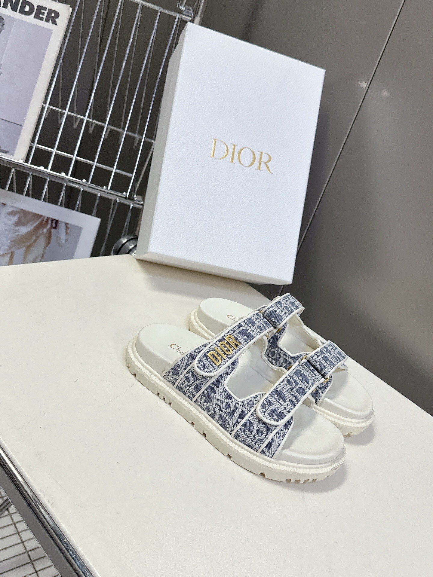 디* 봄여름 최신 벨크로 샌들