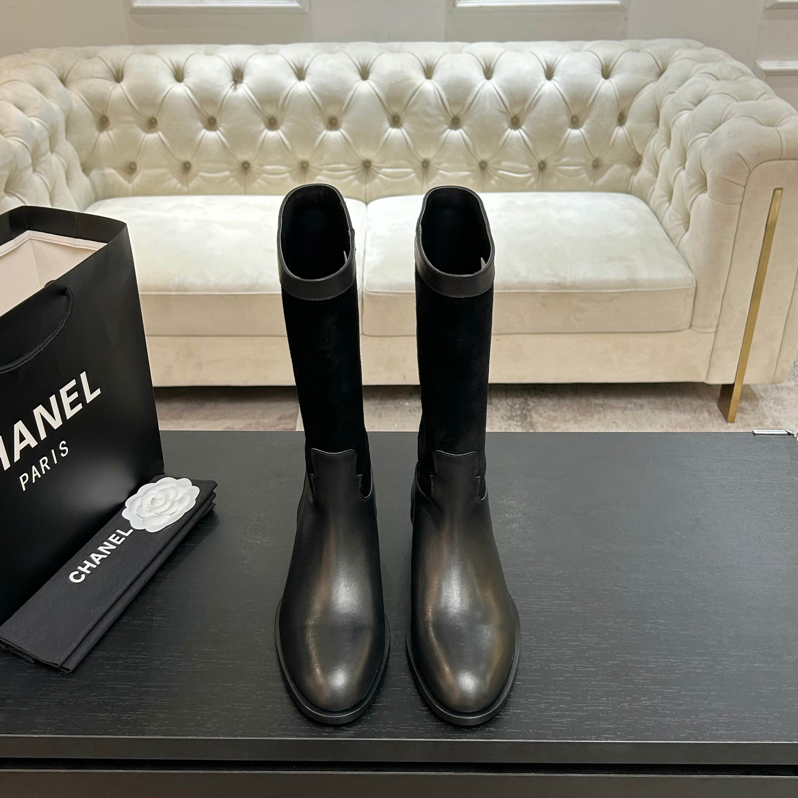 샤* 25ss 신상 라운드 앵클부츠